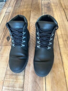Timberland Ortholite Black Leather waterproof 6 inch boots